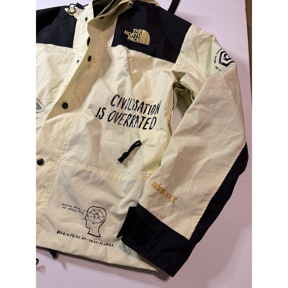 Brain Dead The North Face -Civilization Is Overrated Parka Jacket Sz Medium Rare - Picture 3 of 16